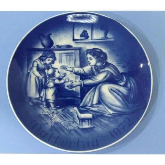 Vintage Mother's Day 1972 Limited Edition Plate Bareuther Waldsassen Germany EUC - Picture 2 of 9